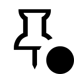 Pinned Dirty SVG Icon